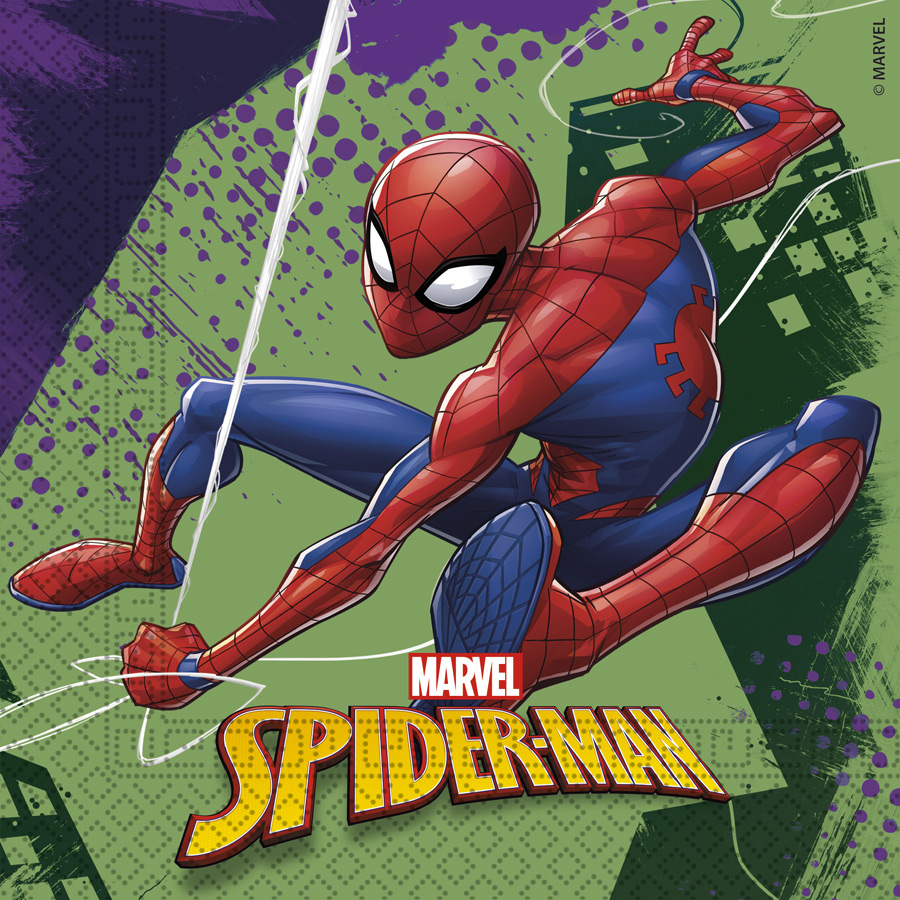 20 Tovaglioli Spiderman Team per il compleanno del tuo bambino - Annikids