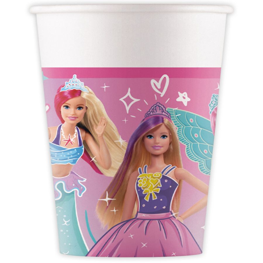 8 bicchieri Barbie Fantasy per il compleanno del tuo bambino - Annikids