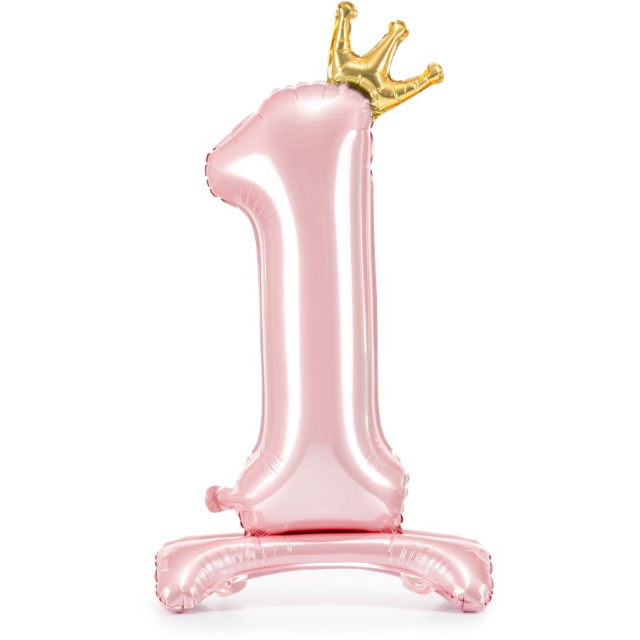 Distintivo 1° Compleanno Rosa E Argento – Stelle E Cuori Olografici – Diametro 15 Cm – Decorazione Festa Riciclabile - 2