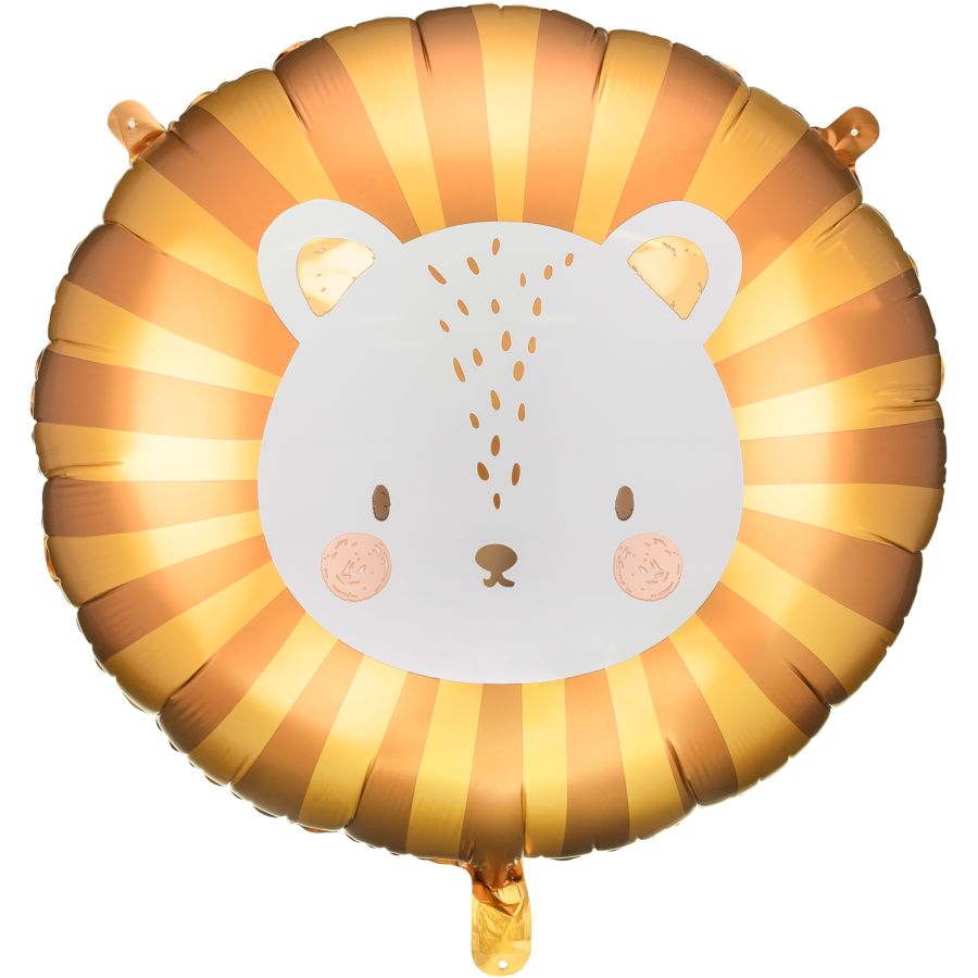 Pallone ad elio in alluminio Lion per il compleanno del tuo bambino