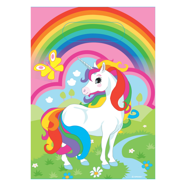 8 Sacchetti regalo Unicorno arcobaleno per il compleanno del tuo bambino -  Annikids
