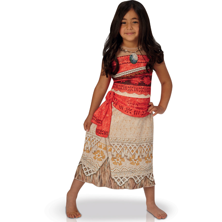 Disney - Costume classico da Vaiana, per bambine, costume da Vaiana, per  ragazze, costume da principessa Maui per ragazze, costume per la Giornata