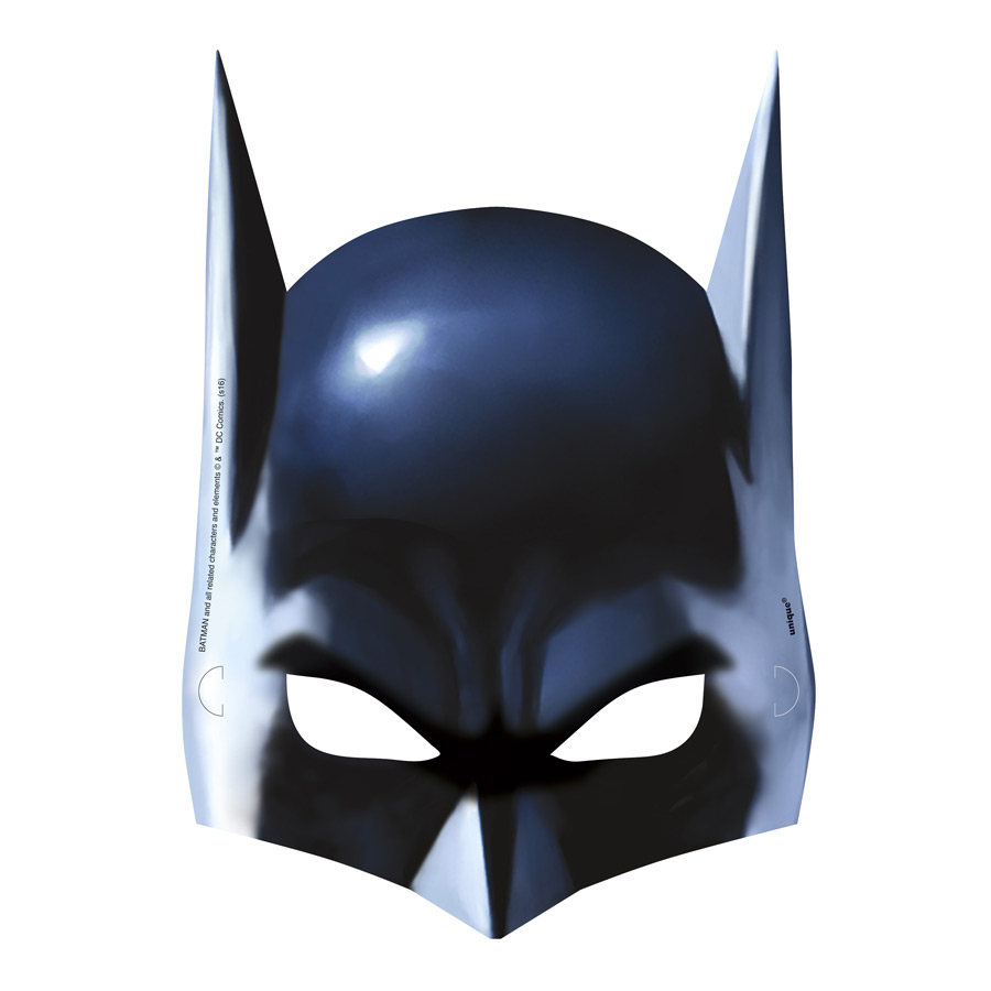 8 Maschere Batman - Cartone per il compleanno del tuo bambino - Annikids