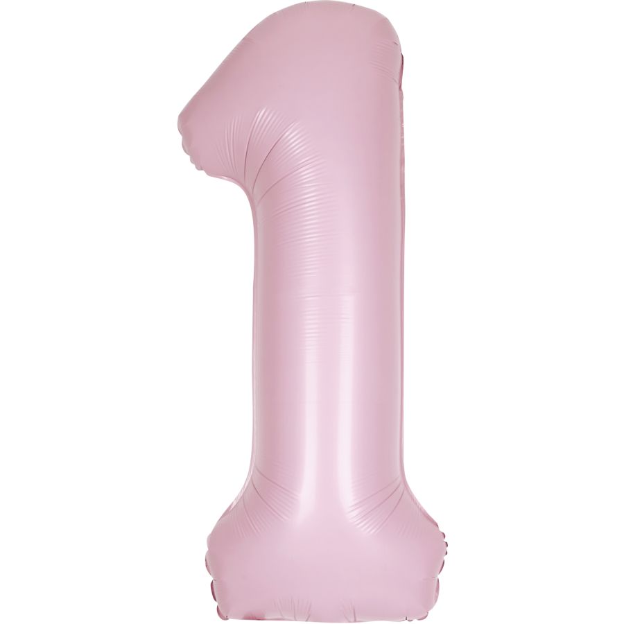 Unique Party 55761 – Palloncino Gigante Numero 1 In Foil Dorato, 86 Cm, Per 1° Compleanno