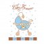 8 Inviti Baby Shower Blu