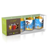 Confezione 4 bicchieri Decopop Western