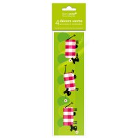 4 Decorazioni per Bicchieri Decopop Margherita