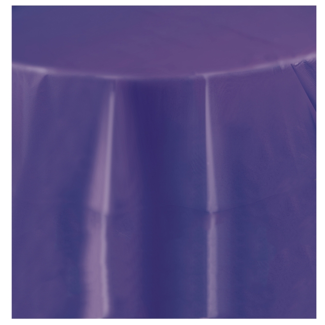 Tovaglia Rotonda Viola - Plastica 