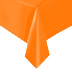 Tovaglia arancione tinta unita - Plastica