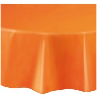 Tovaglia Rotonda Arancione - Plastica
