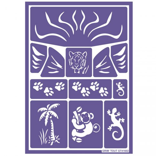 Stencil per trucco Giungla 