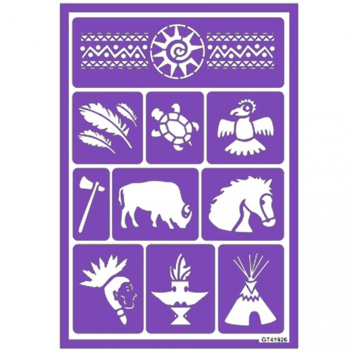 Stencil per trucco Indiani 