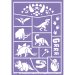 Stencil per trucco Dinosauri. n1