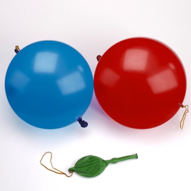 3 Palloncini Punchball Rosso / Blu / Giallo 