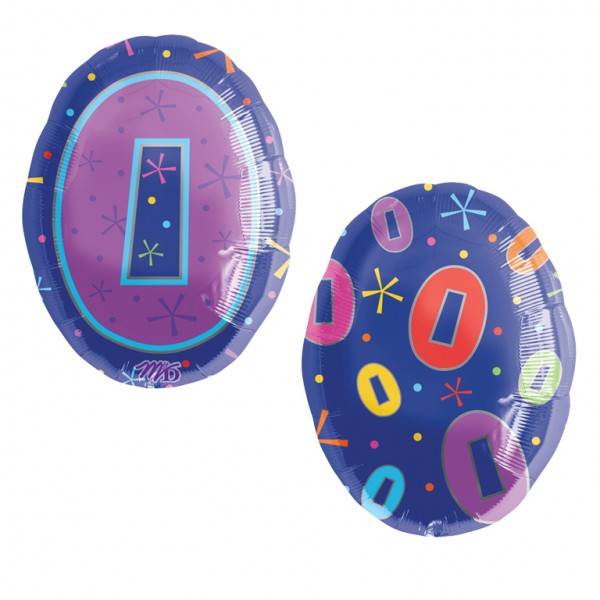 Palloncino piatto numero 0 