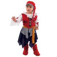 Travestimento da piccolo pirata bambina di 1 anno