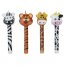 4 piccole candele Animali (6 cm)