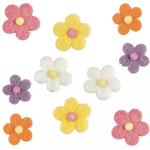 10 Fiori in pasta di zucchero cristallizzata 