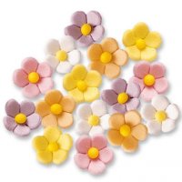 15 Piccoli fiori in colori pastello