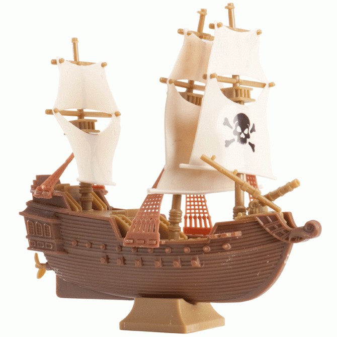 Nave pirata per torta 