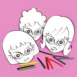 6 maschere da decorare per ragazze 