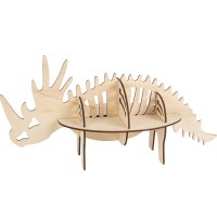 Espositore Dinosauro 3D - Legno