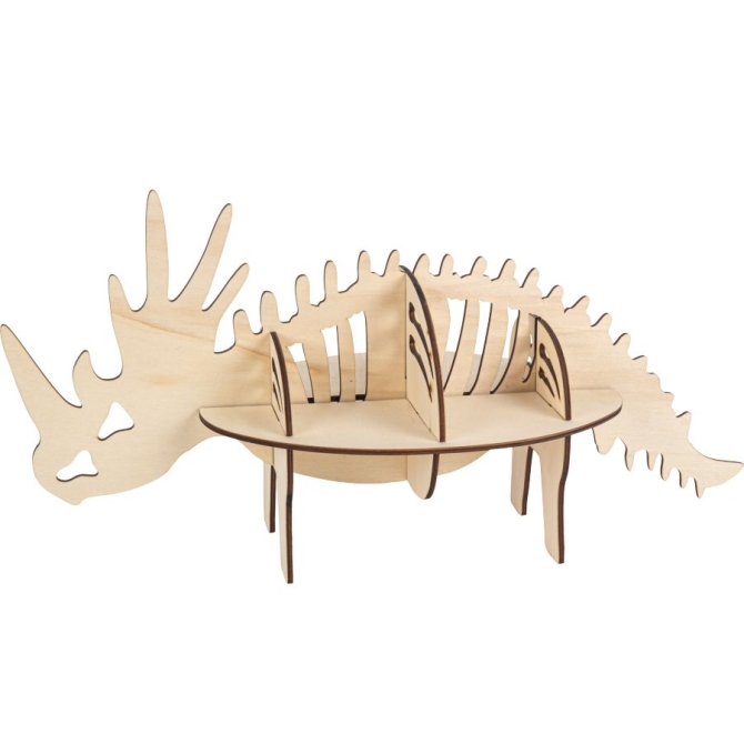 Espositore Dinosauro 3D - Legno 