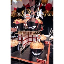 12 Cake Toppers Ninja. n2