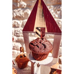 12 Cake Toppers Cavaliere Bordeaux. n2