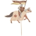 Cake Topper Cavaliere Bordeaux/nero/oro. n1