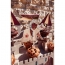 Cake Topper Cavaliere Bordeaux/nero/oro