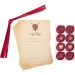 8 Inviti Pergamena Cavaliere Bordeaux. n1