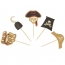 Contient : 1 x 10 Cake Toppers Pirata Nero/Oro