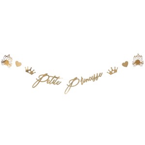 Ghirlanda lettere Principessa Rosa e oro - Petite Princesse