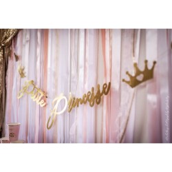 Ghirlanda lettere Principessa Rosa e oro - Petite Princesse. n°3