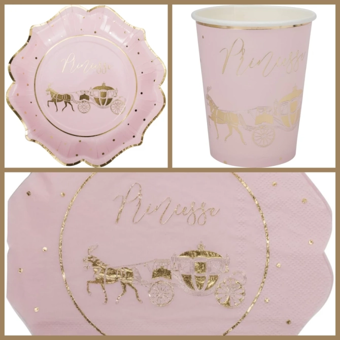 Party Box Principessa Rosa e oro 