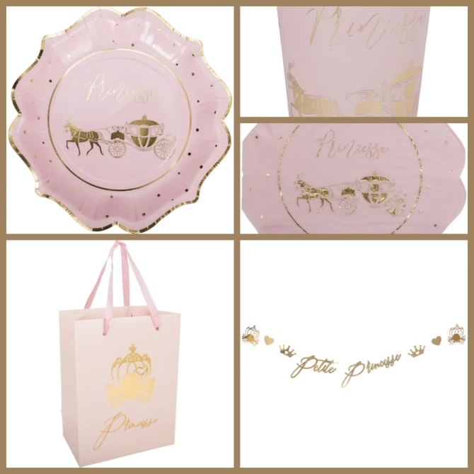 Grande Party Box Principessa Rosa e oro 