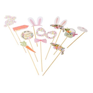 Kit Photoboth Coniglietto floreale Buona Pasqua