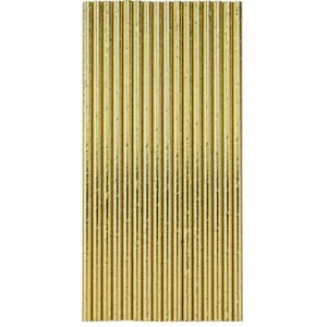 20 cannucce metalliche dorate
