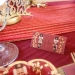 8 Sedili di marca Schiaccianoci Bordeaux/Oro Glitter - 8 cm. n°2