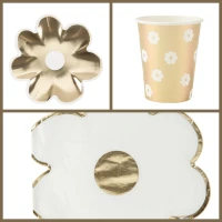 Party Box Margherite bianche e oro