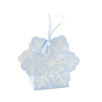 Contiene : 1 x 8 scatole regalo scaglia blu ghiaccio