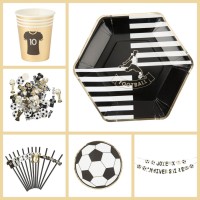 Grande Party Box Calcio oro e bianco