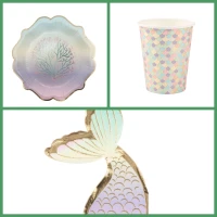 Party Box Sirena pastello e oro