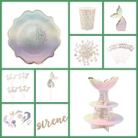 Maxi Party Box Sirena pastello e oro