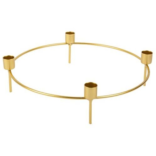 Centrotavola Portacandele Valentino 30 cm - Oro 