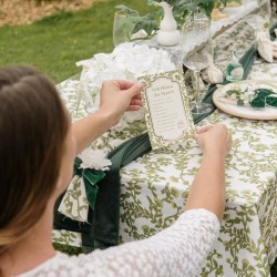 Tovaglia in Tessuto Botanica Verde. n�3