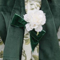 Runner da tavolo in tessuto Botanica Verde. n°2