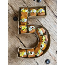 Vassoio in cartone Kraft numero 6 - 38 cm - Qualit alimentare. n2
