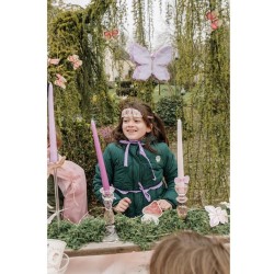 Pignatta a forma di farfalla lilla e crema - 45 cm. n4